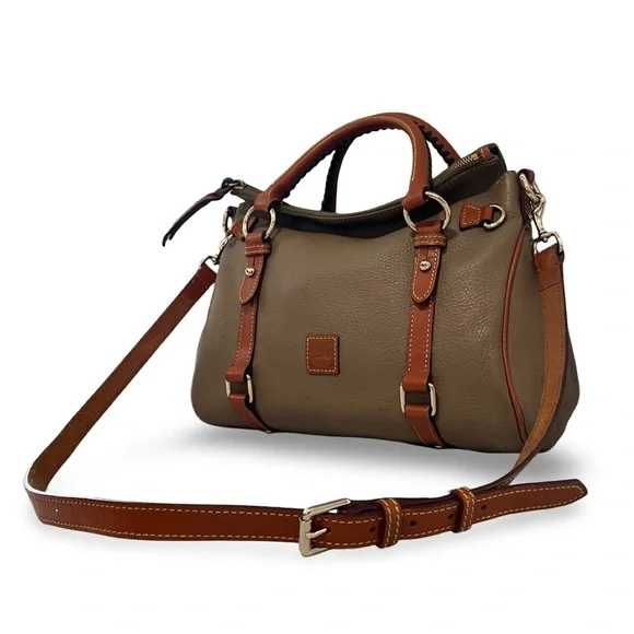 Dooney & Bourke Pebble Grain Satchel in Taupe - Picture 3 of 12